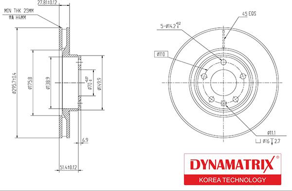 Dynamatrix DBD330 - Disc frana aaoparts.ro