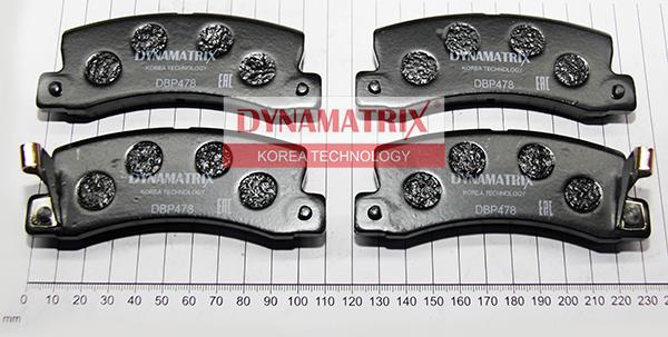 Dynamatrix DBP478 - Set placute frana,frana disc aaoparts.ro