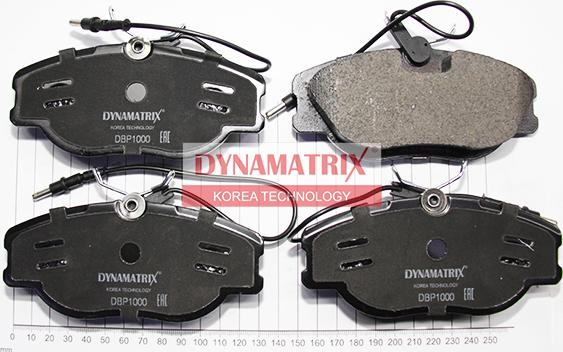 Dynamatrix DBP1000 - Set placute frana,frana disc aaoparts.ro