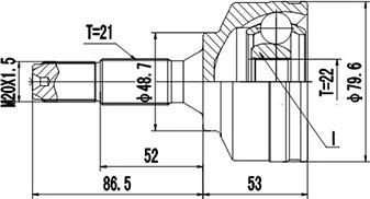Dynamatrix DCV845057 - Set articulatie, planetara aaoparts.ro