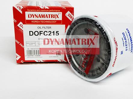 Dynamatrix DOFC215 - Filtru ulei aaoparts.ro