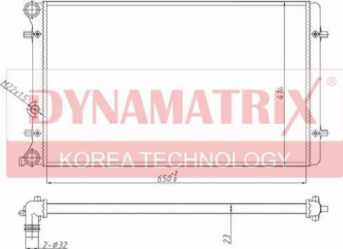 Dynamatrix DR652011 - Radiator, racire motor aaoparts.ro