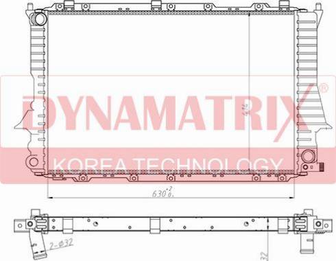 Dynamatrix DR60459 - Radiator, racire motor aaoparts.ro
