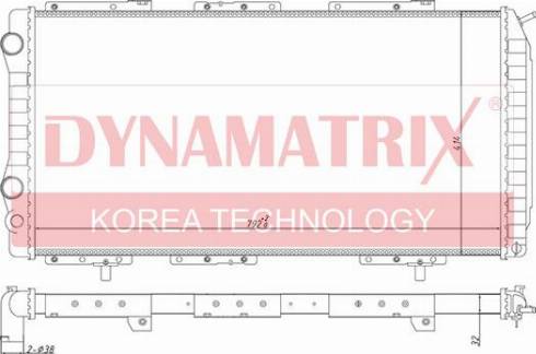 Dynamatrix DR61390 - Radiator, racire motor aaoparts.ro