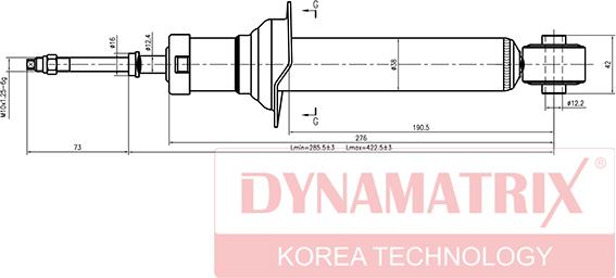 Dynamatrix DSA341226 - Amortizor aaoparts.ro