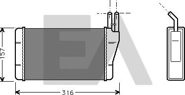 EACLIMA 45C54005 - Schimbator caldura, incalzire habitaclu aaoparts.ro