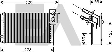 EACLIMA 45C60003 - Schimbator caldura, incalzire habitaclu aaoparts.ro
