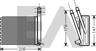 EACLIMA 45C10011 - Schimbator caldura, incalzire habitaclu aaoparts.ro