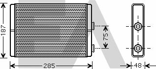 EACLIMA 45C25009 - Schimbator caldura, incalzire habitaclu aaoparts.ro
