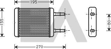EACLIMA 45C28002 - Schimbator caldura, incalzire habitaclu aaoparts.ro