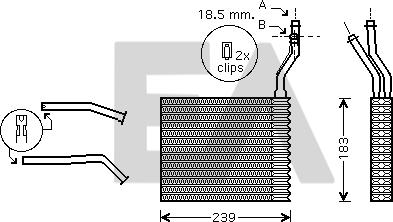 EACLIMA 45C22030 - Schimbator caldura, incalzire habitaclu aaoparts.ro