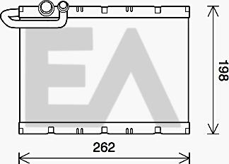 EACLIMA 43B55010 - Evaporator,aer conditionat aaoparts.ro