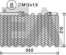 EACLIMA 43B02011 - Evaporator,aer conditionat aaoparts.ro
