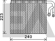EACLIMA 43B07009 - Evaporator,aer conditionat aaoparts.ro