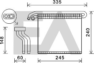 EACLIMA 43B22016 - Evaporator,aer conditionat aaoparts.ro