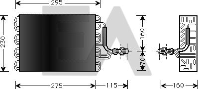 EACLIMA 43B77008 - Evaporator,aer conditionat aaoparts.ro