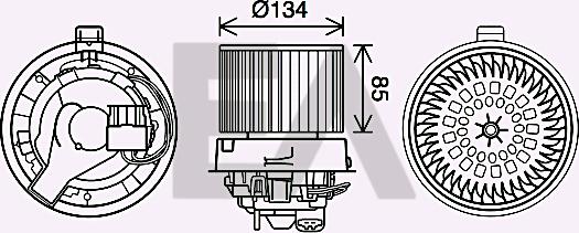 EACLIMA 42A60033 - Electromotor, ventilatie interioara aaoparts.ro
