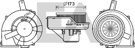 EACLIMA 42A67004 - Electromotor, ventilatie interioara aaoparts.ro