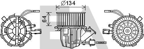 EACLIMA 42A02009 - Electromotor, ventilatie interioara aaoparts.ro