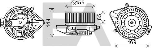 EACLIMA 42A02002 - Electromotor, ventilatie interioara aaoparts.ro