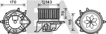 EACLIMA 42A07003 - Electromotor, ventilatie interioara aaoparts.ro