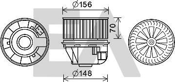 EACLIMA 42A22019 - Electromotor, ventilatie interioara aaoparts.ro