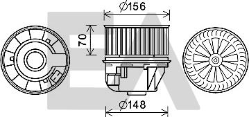 EACLIMA 42A22016 - Electromotor, ventilatie interioara aaoparts.ro