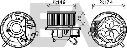 EACLIMA 42A77002 - Electromotor, ventilatie interioara aaoparts.ro