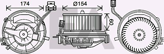 EACLIMA 42A77012 - Electromotor, ventilatie interioara aaoparts.ro