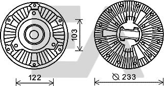 EACLIMA 35C45D03 - Paleta ventilator, racire motor aaoparts.ro