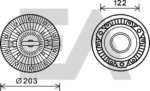 EACLIMA 35C45D11 - Paleta ventilator, racire motor aaoparts.ro