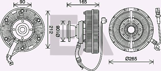 EACLIMA 35C47D11 - Paleta ventilator, racire motor aaoparts.ro