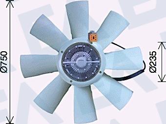 EACLIMA 35C63C09 - Paleta ventilator, racire motor aaoparts.ro