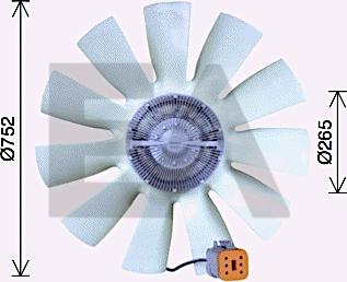 EACLIMA 35C63C04 - Paleta ventilator, racire motor aaoparts.ro