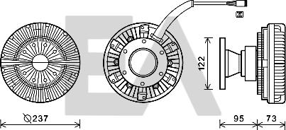 EACLIMA 35C63D06 - Paleta ventilator, racire motor aaoparts.ro