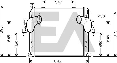 EACLIMA 36A45003 - Intercooler, compresor aaoparts.ro