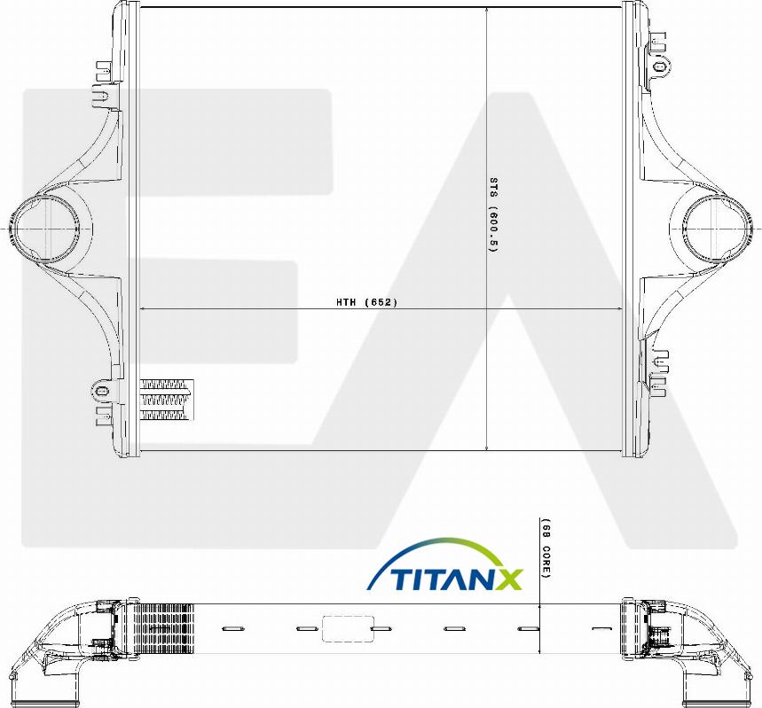 EACLIMA 36A47004T - Intercooler, compresor aaoparts.ro