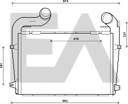 EACLIMA 36A63003 - Intercooler, compresor aaoparts.ro