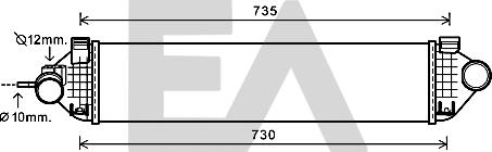 EACLIMA 36A22017 - Intercooler, compresor aaoparts.ro
