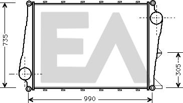 EACLIMA 36A76001 - Intercooler, compresor aaoparts.ro