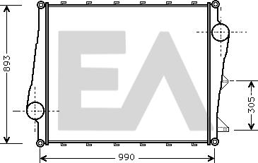EACLIMA 36A76002 - Intercooler, compresor aaoparts.ro