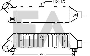 EACLIMA 36A77001 - Intercooler, compresor aaoparts.ro