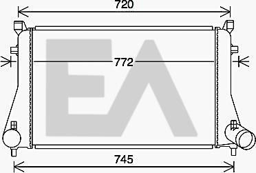 EACLIMA 36A77017 - Intercooler, compresor aaoparts.ro
