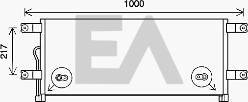 EACLIMA 30C45005 - Condensator, climatizare aaoparts.ro