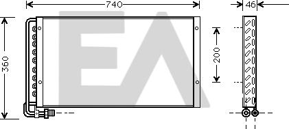 EACLIMA 30C47001 - Condensator, climatizare aaoparts.ro