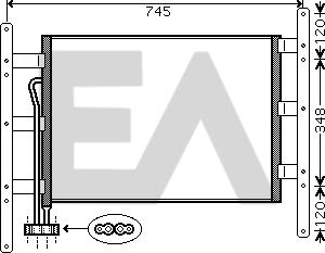 EACLIMA 30C47003 - Condensator, climatizare aaoparts.ro