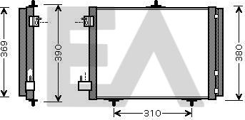 EACLIMA 30C55018 - Condensator, climatizare aaoparts.ro