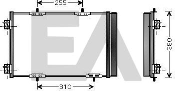EACLIMA 30C55017 - Condensator, climatizare aaoparts.ro
