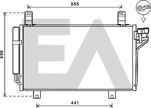 EACLIMA 30C52036 - Condensator, climatizare aaoparts.ro