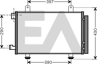 EACLIMA 30C69015 - Condensator, climatizare aaoparts.ro